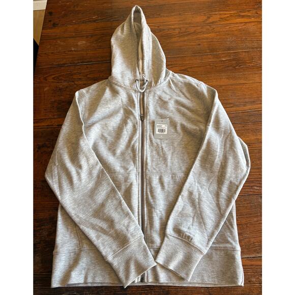 NWT Vizzy Hard Seltzer Unisex Hoodie Fleece Zip Jacket Heather Gray MED - Picture 2 of 10